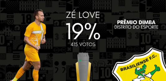 Zé Love, do Brasiliense, vence votação do Prêmio Dimba 2021