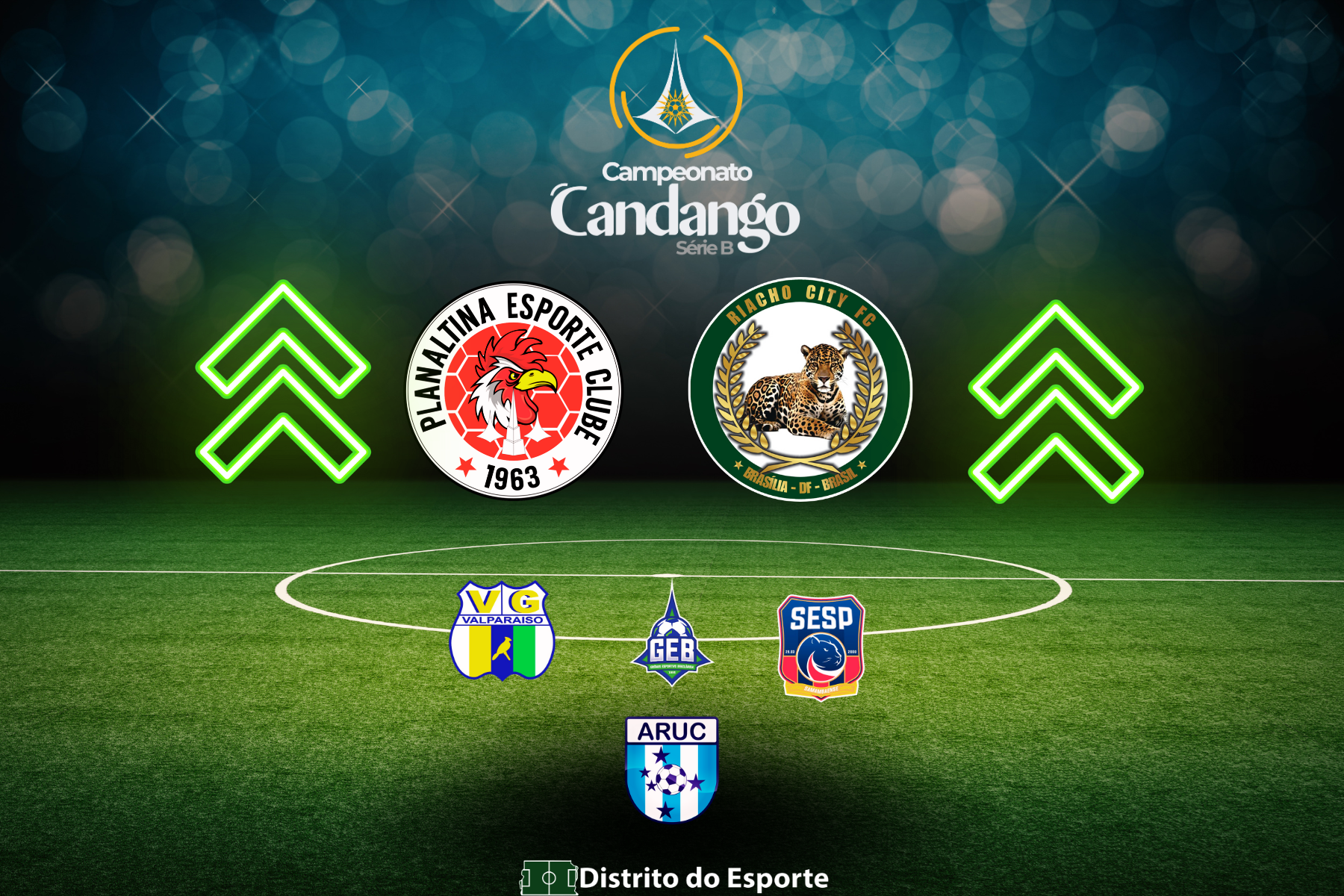 Grupo A da Segundinha - Segunda Divisão do Campeonato Candango - Planaltina, Riacho City, Greval, Brazlândia, SESP/Samambaense e Aruc