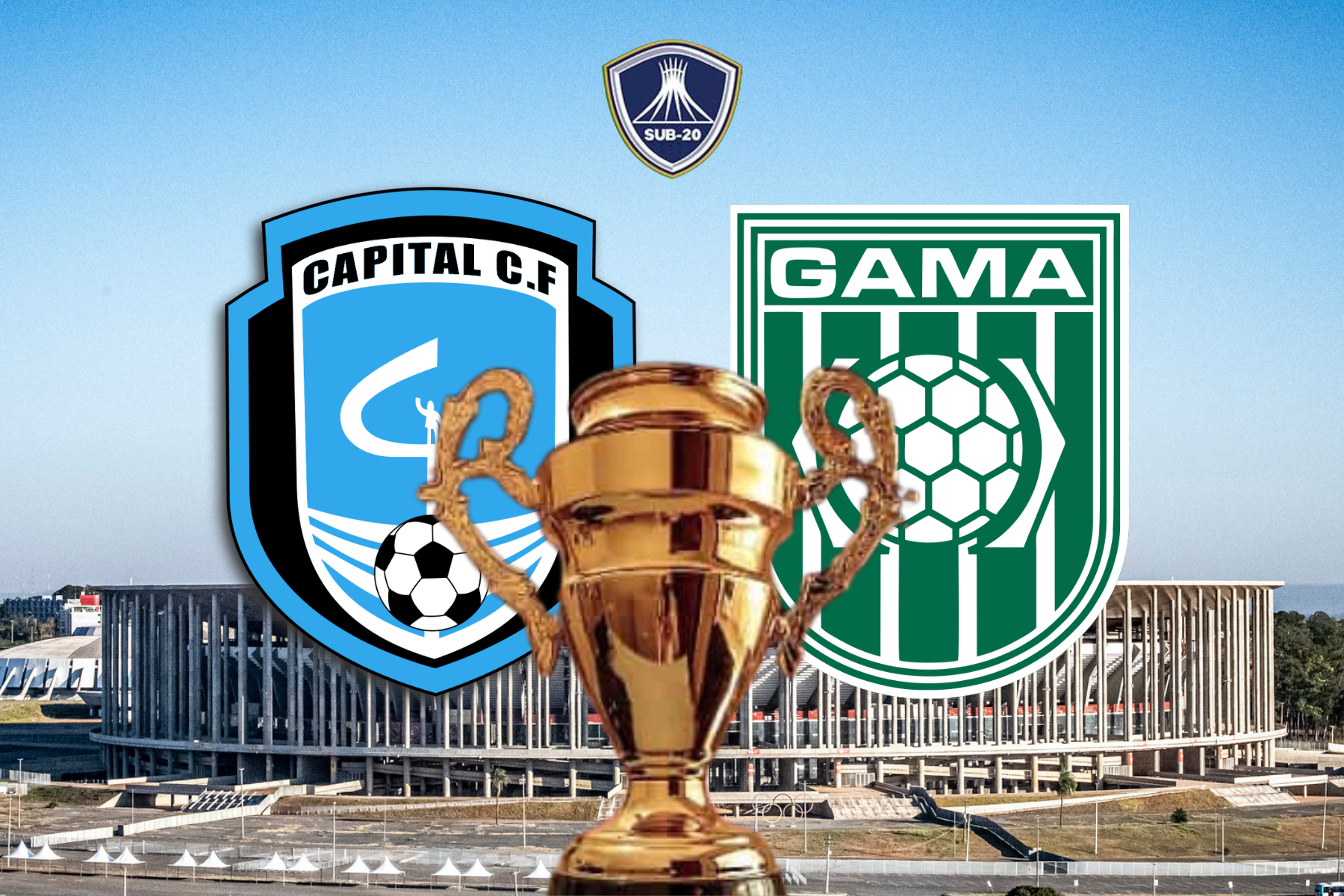 Capital e Gama disputarão a grande final do Candanguinho - Campeonato Candango Sub20