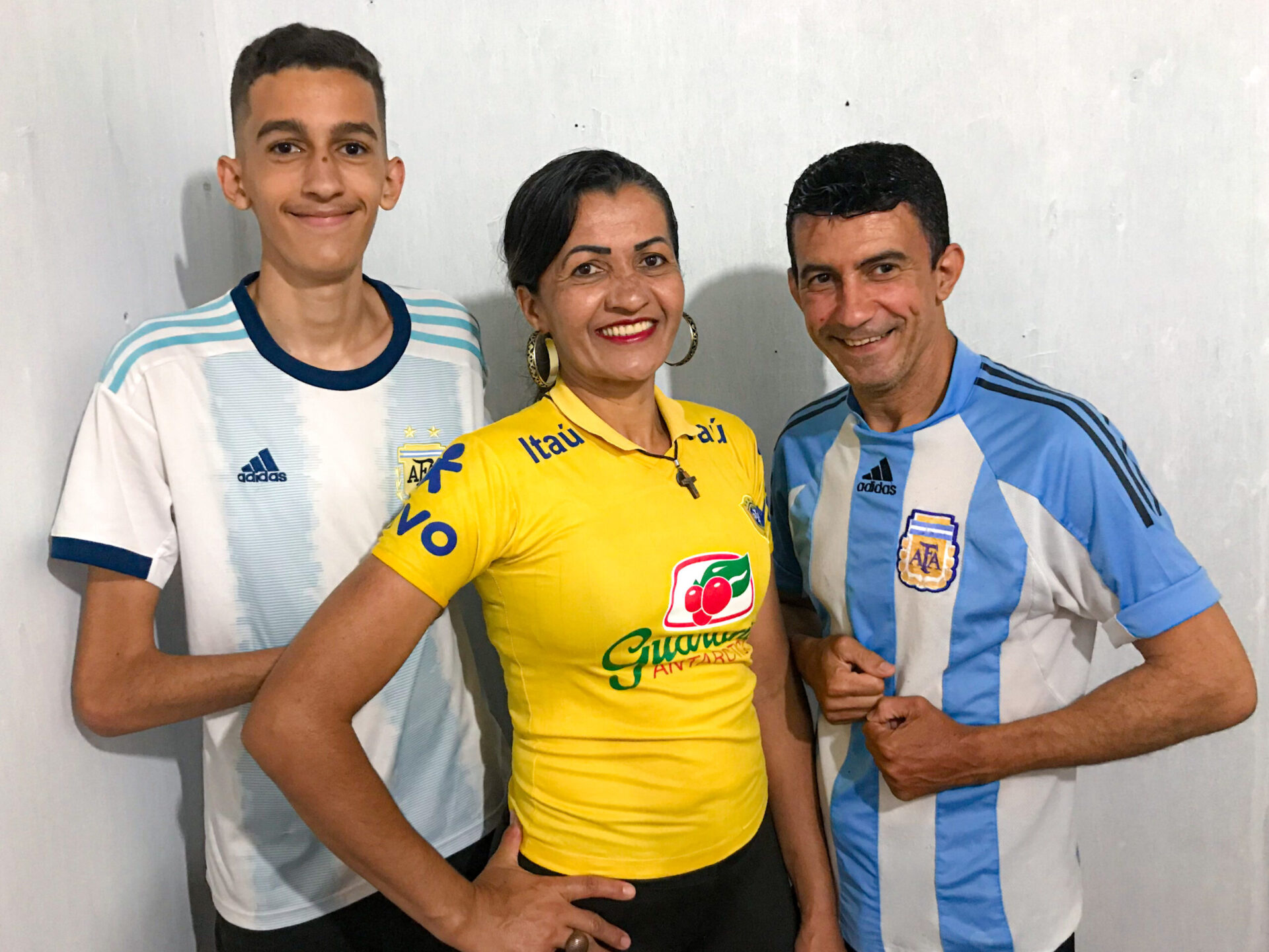 Família torce para Argentina