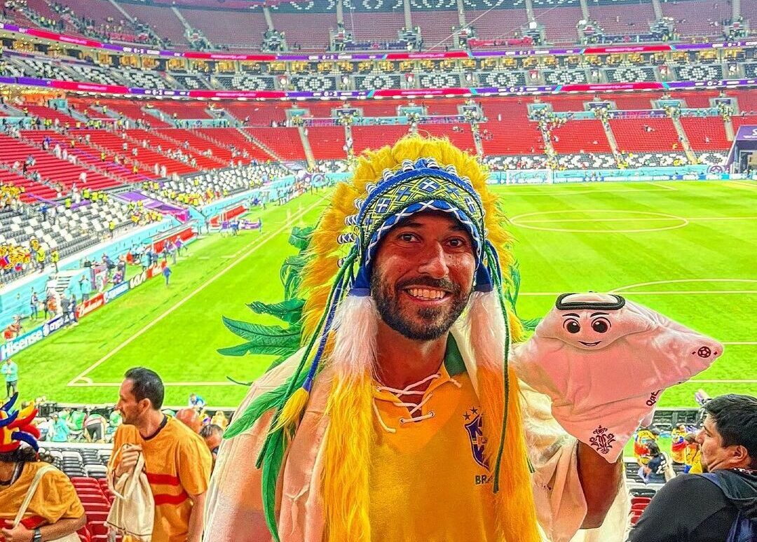 Brasiliense se torna a 1ª pessoa a assistir a todos os jogos da Copa