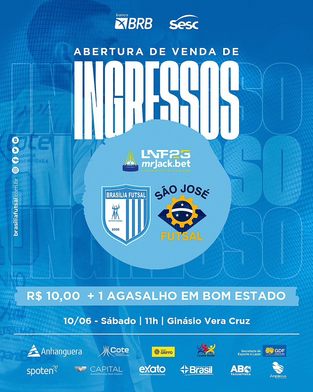 Flyer Brasília Futsal