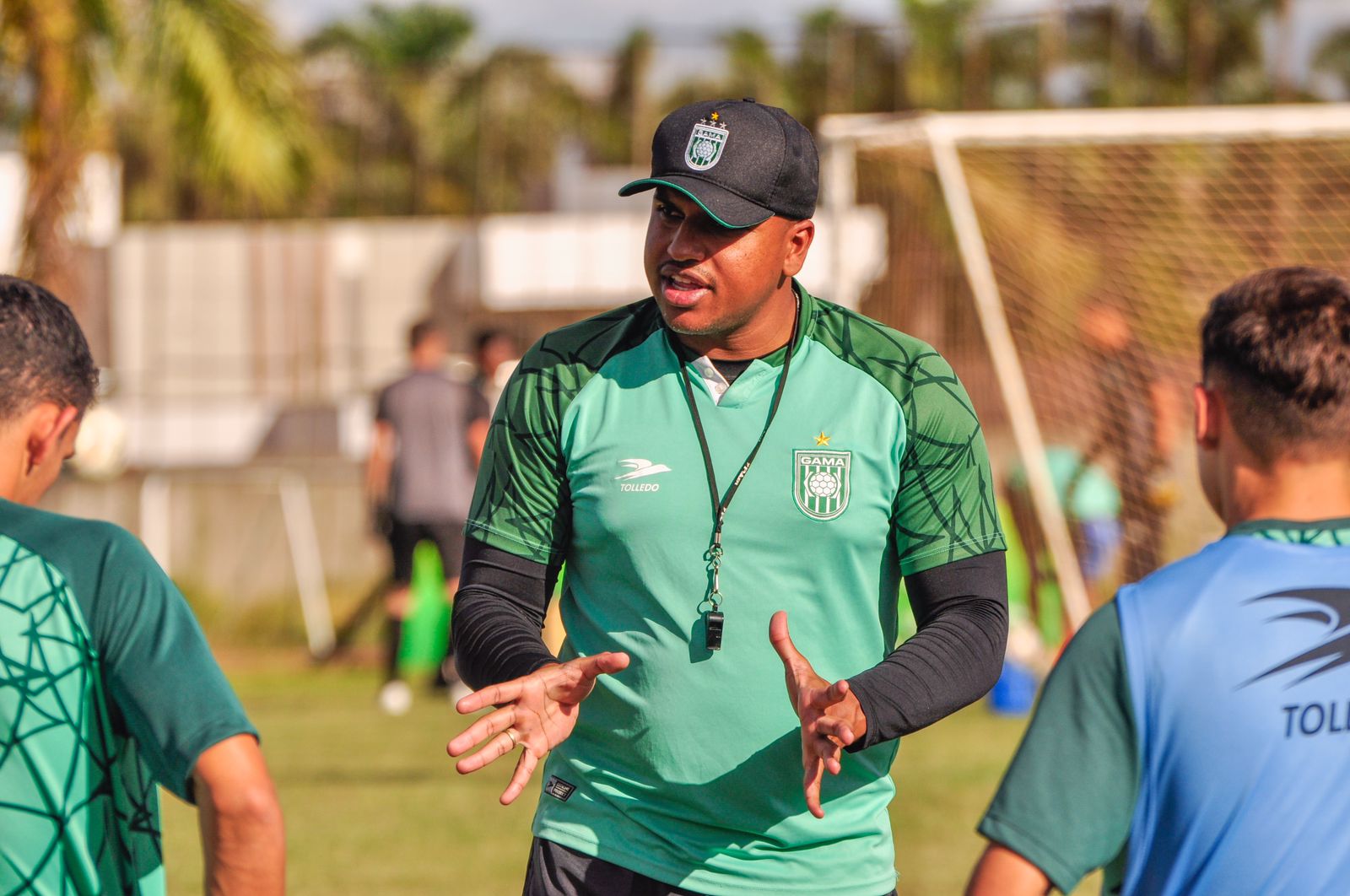 Jonathan Chulapa, treinador da Sociedade Esportiva do Gama no Candanguinho