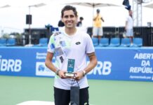 Alejandro Tabilo, do Chile, campeão do Aberto da República