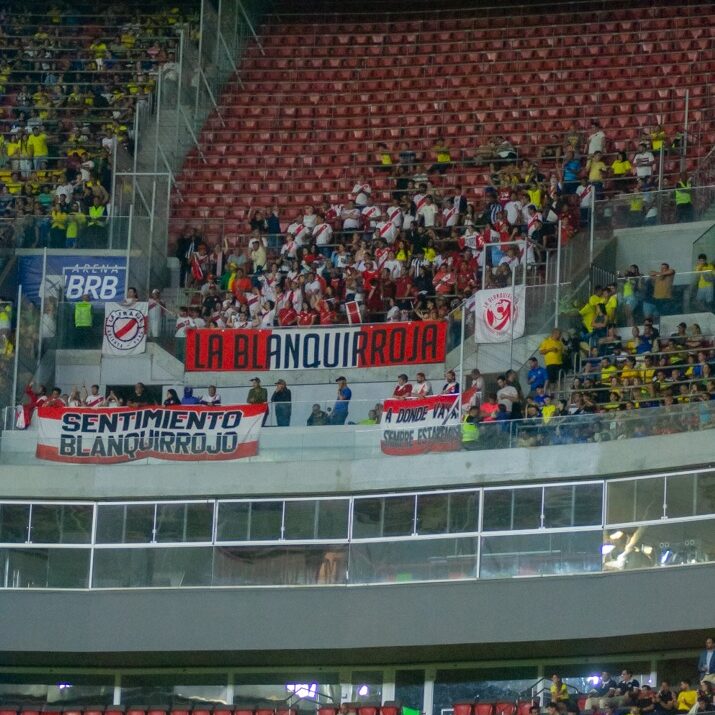 Torcedores do Peru na área visitante na Arena Mané Garrincha - Sala de Imprensa #20