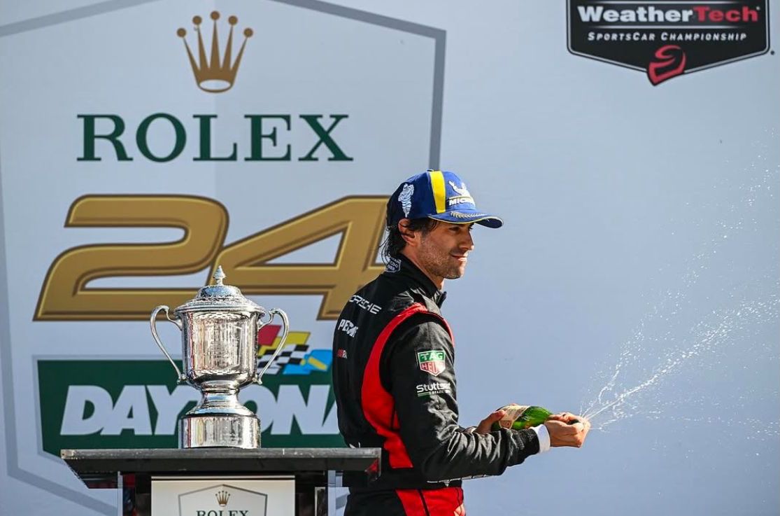 Felipe Nasr em ação durante as 24 Horas de Daytona.