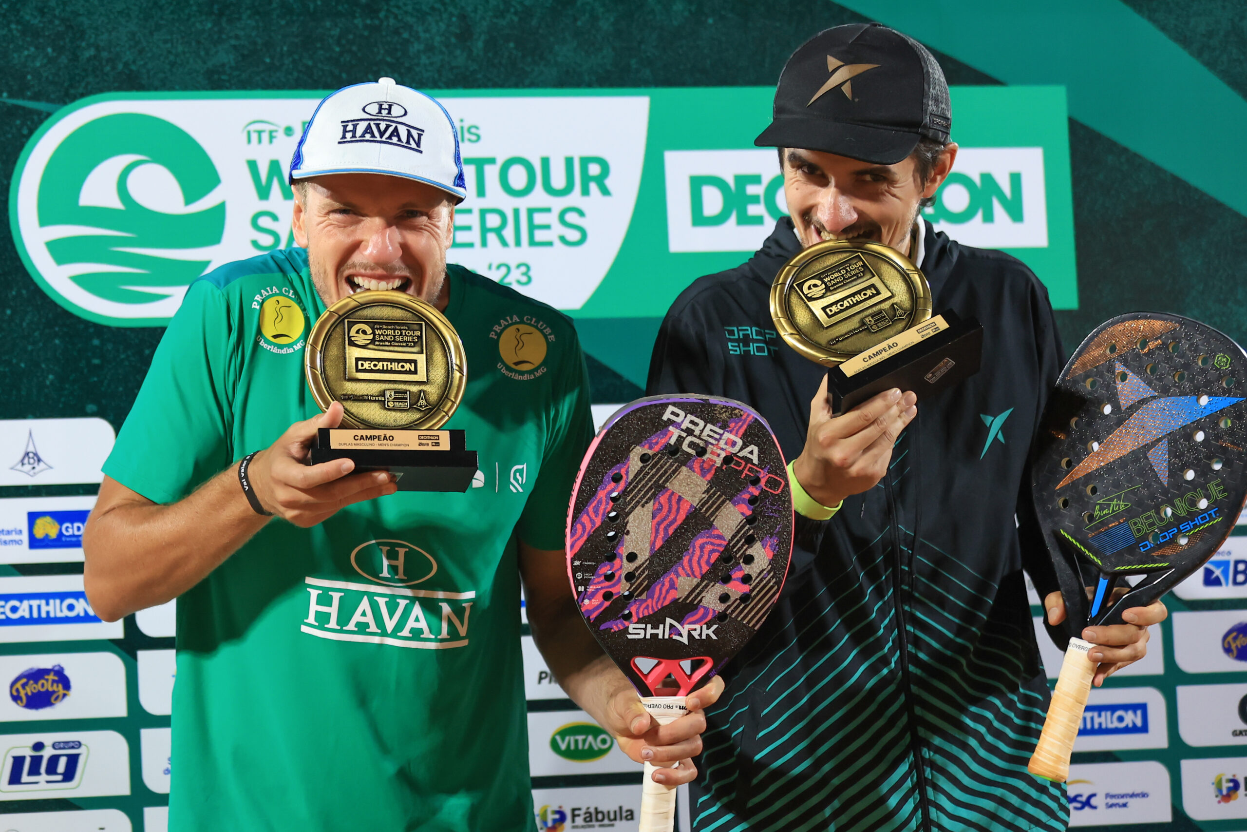 André Baran e Nikita Burmakin, campeões no ano passado - Beach Tennis