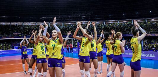 Após jogos no DF, Brasil vira a chave e mira sequência na Liga das Nações Seleção Brasileira Feminina de Vôlei em Brasília pela Liga das Nações de Vôlei